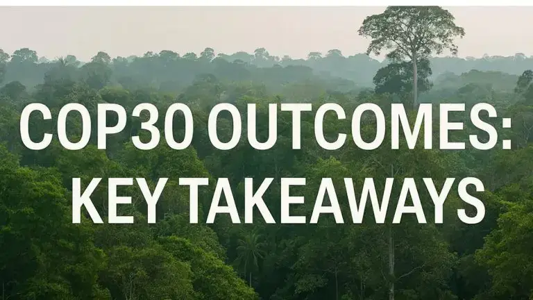 COP30 Outcomes: Key Takeaways